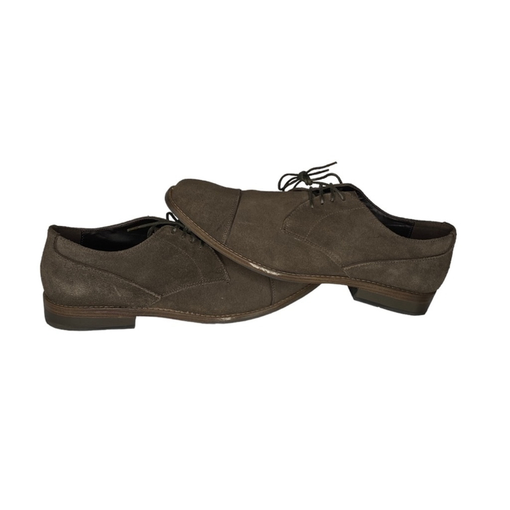 Marc Anthony Ivan Suede Upper Dress Shoes (Size: 12, Color: Smoke) - Picture 3 of 8